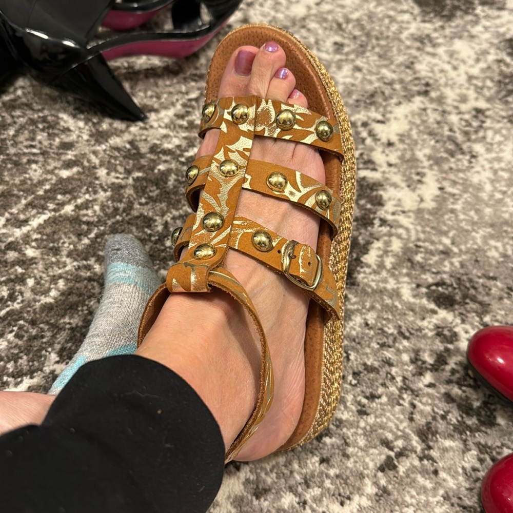 Dolce made in Greece leather espadrille